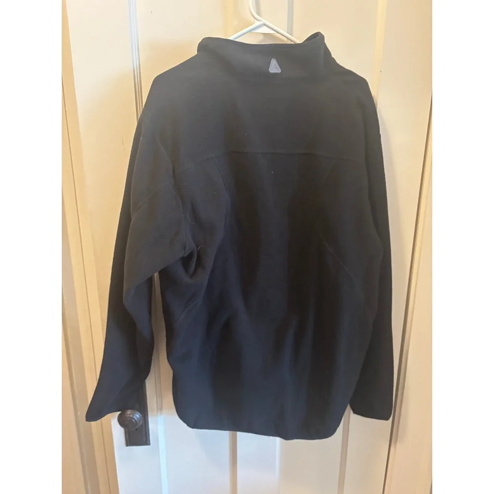 Antigua Vegas Golden Knights Mens Large Black Fleece Quarter Zip Jacket NHL NEW